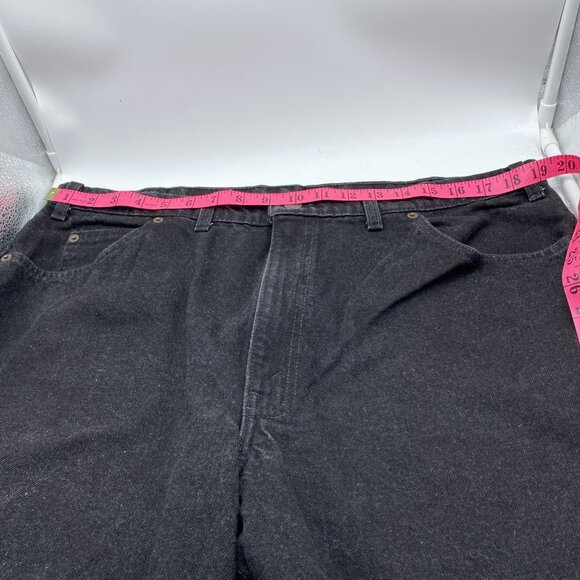 Vintage Levis 634 Denim Jeans Mens 40 Inch Waist Black 90s Y2K Orange Tab Canada - Picture 16 of 16